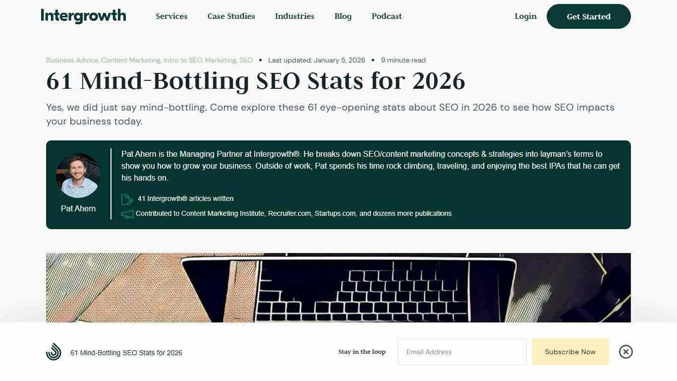 61 Mind-Bottling SEO Stats for 2026 | Intergrowth®